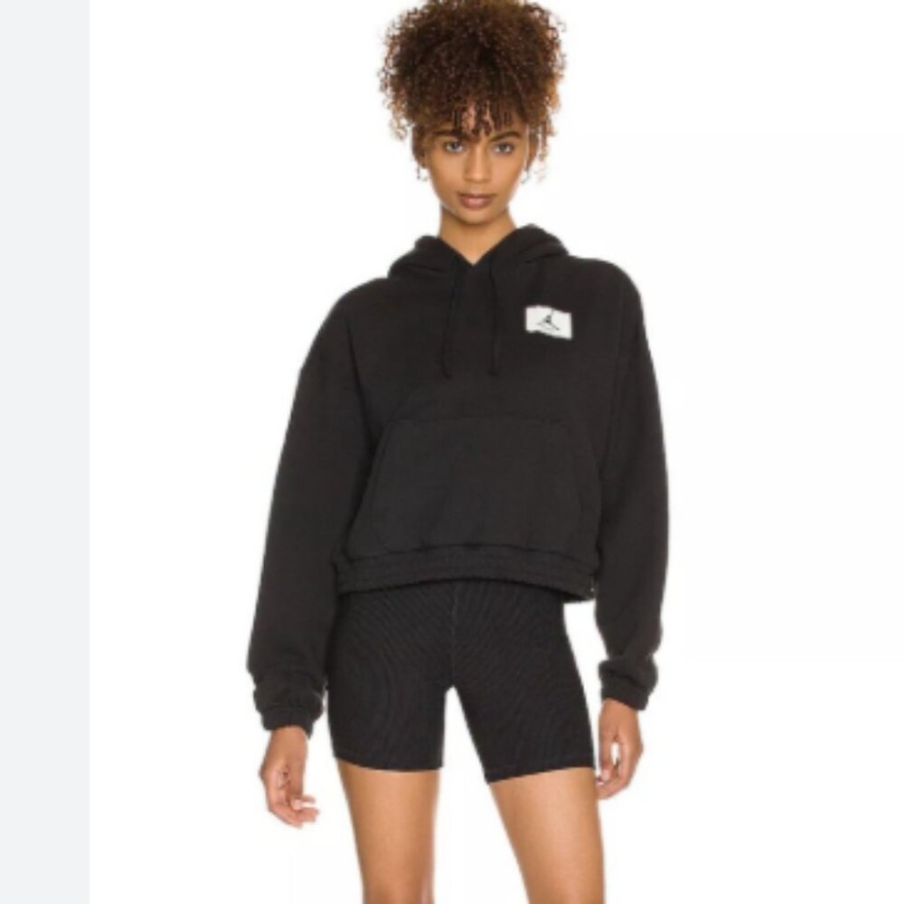 Jordan Hoodie Essentials Fleece Black Size Large